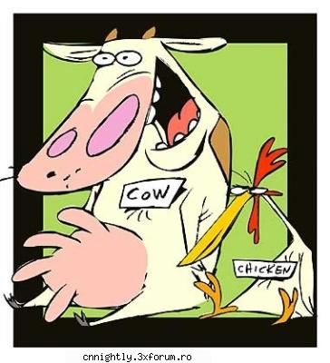 Poze - Zeita_haosului - Cow and chicken